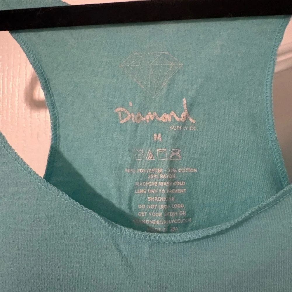 Diamond Supply Co. Teal Graphic Tank Top - Picture 3 of 5